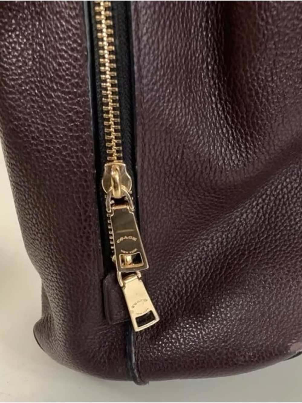 COACH Charlie Oxblood Leather Tote 52547 - Picture 5 of 11